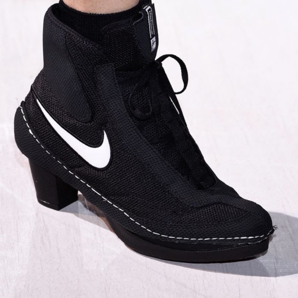 comme de garcon heeled sneaker